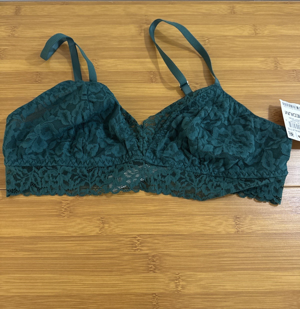 State of Day Women's M Green Lace Bralette